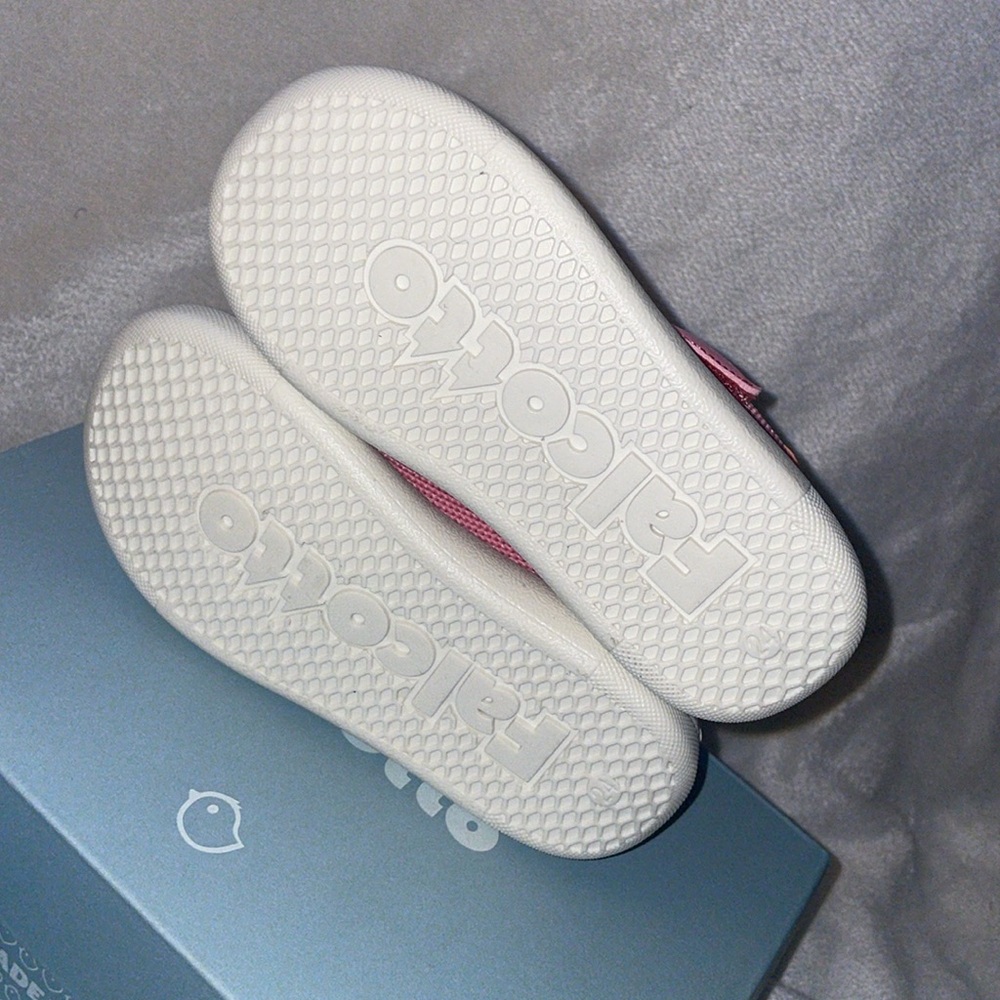 NWT FALCOTTO FREE VL. - First steps shoes in faux leather and fabric White-Pink - Picture 11 of 13